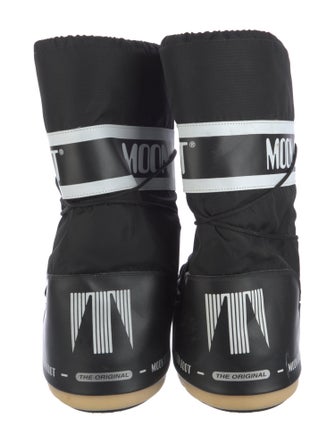 Moon Boot Nylon Graphic Print Lace-Up Boots