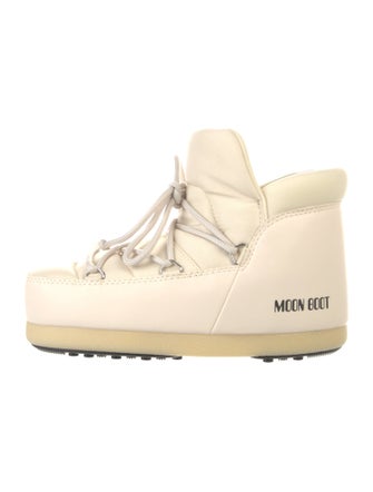 Moon Boot Nylon Graphic Print Lace-Up Boots