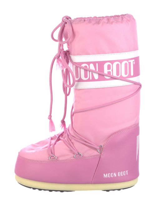 Moon Boot Nylon Striped Lace-Up Boots