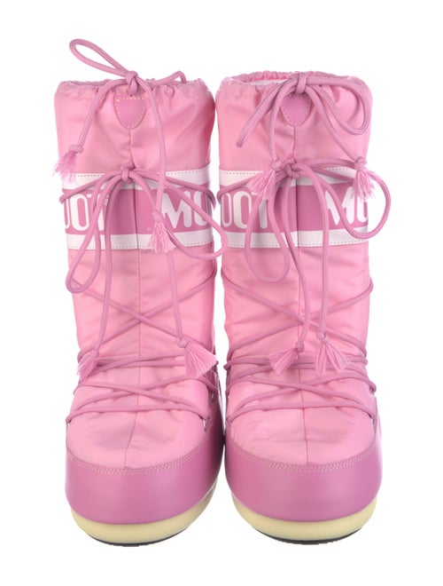 Moon Boot Nylon Striped Lace-Up Boots