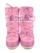 Moon Boot Nylon Striped Lace-Up Boots