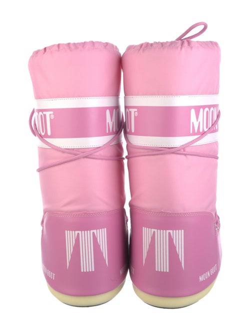 Moon Boot Nylon Striped Lace-Up Boots