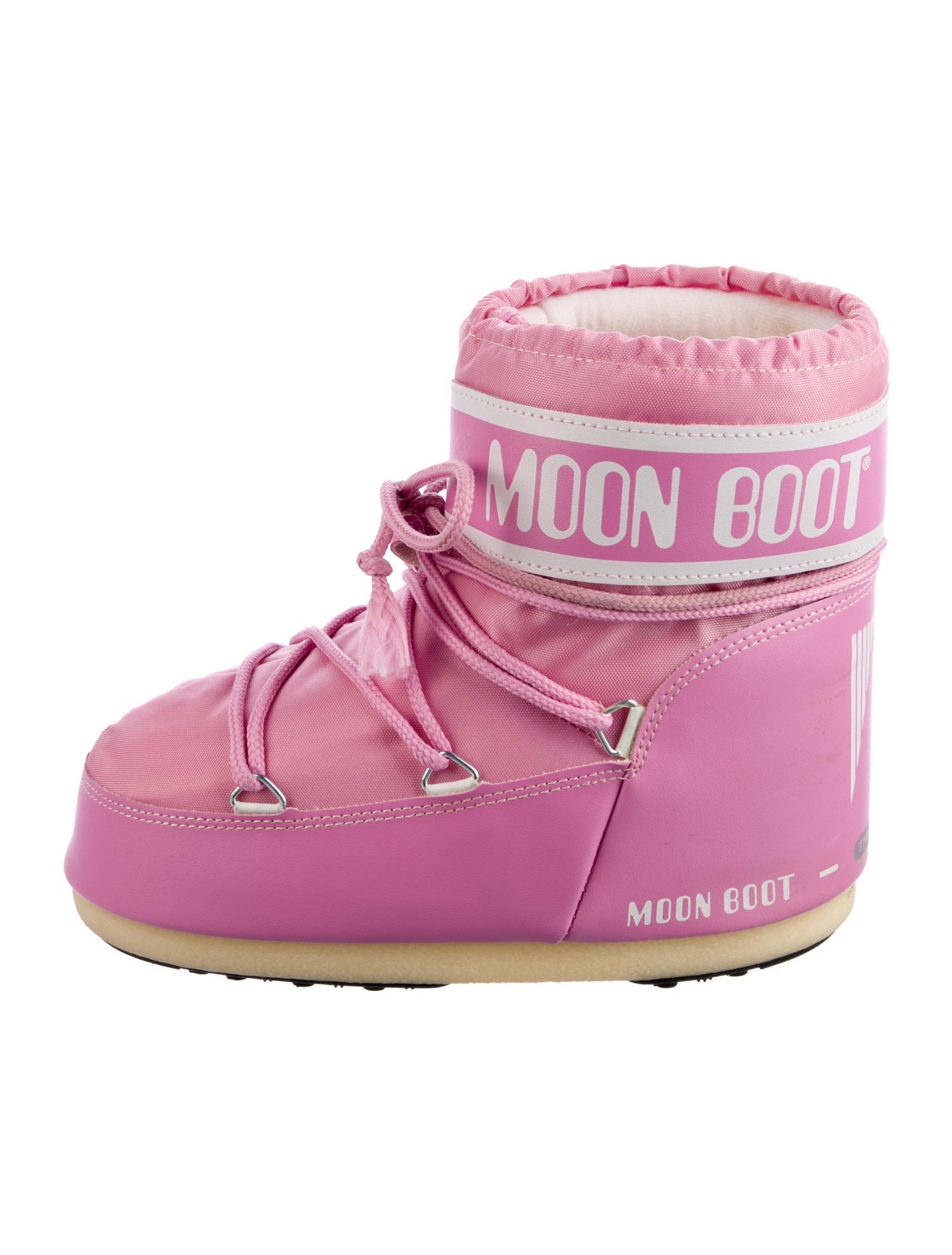 Moon Boot Nylon Patterned Lace-Up Boots