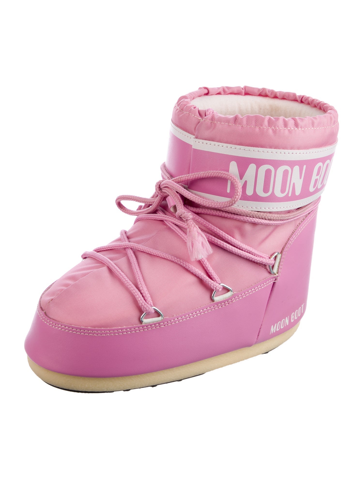 Moon Boot Nylon Patterned Lace-Up Boots