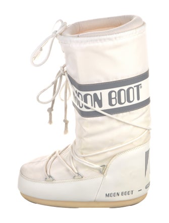 Moon Boot Nylon Graphic Print Lace-Up Boots