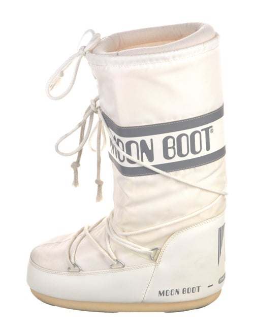 Moon Boot Nylon Graphic Print Lace-Up Boots