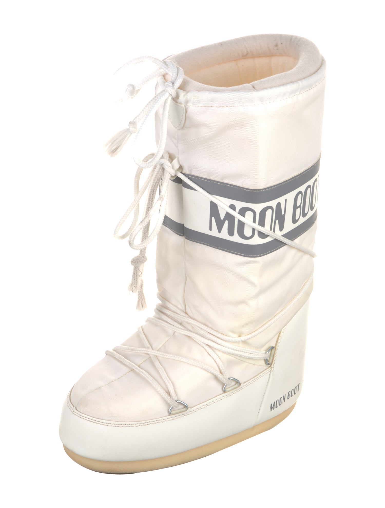 Moon Boot Nylon Graphic Print Lace-Up Boots