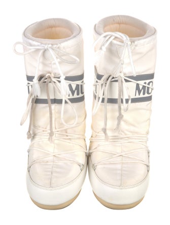 Moon Boot Nylon Graphic Print Lace-Up Boots