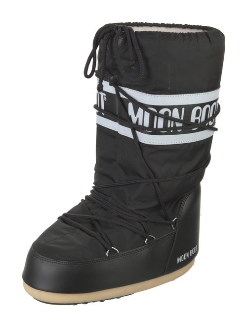 Moon Boot Nylon Striped Lace-Up Boots