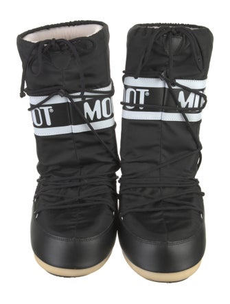 Moon Boot Nylon Striped Lace-Up Boots