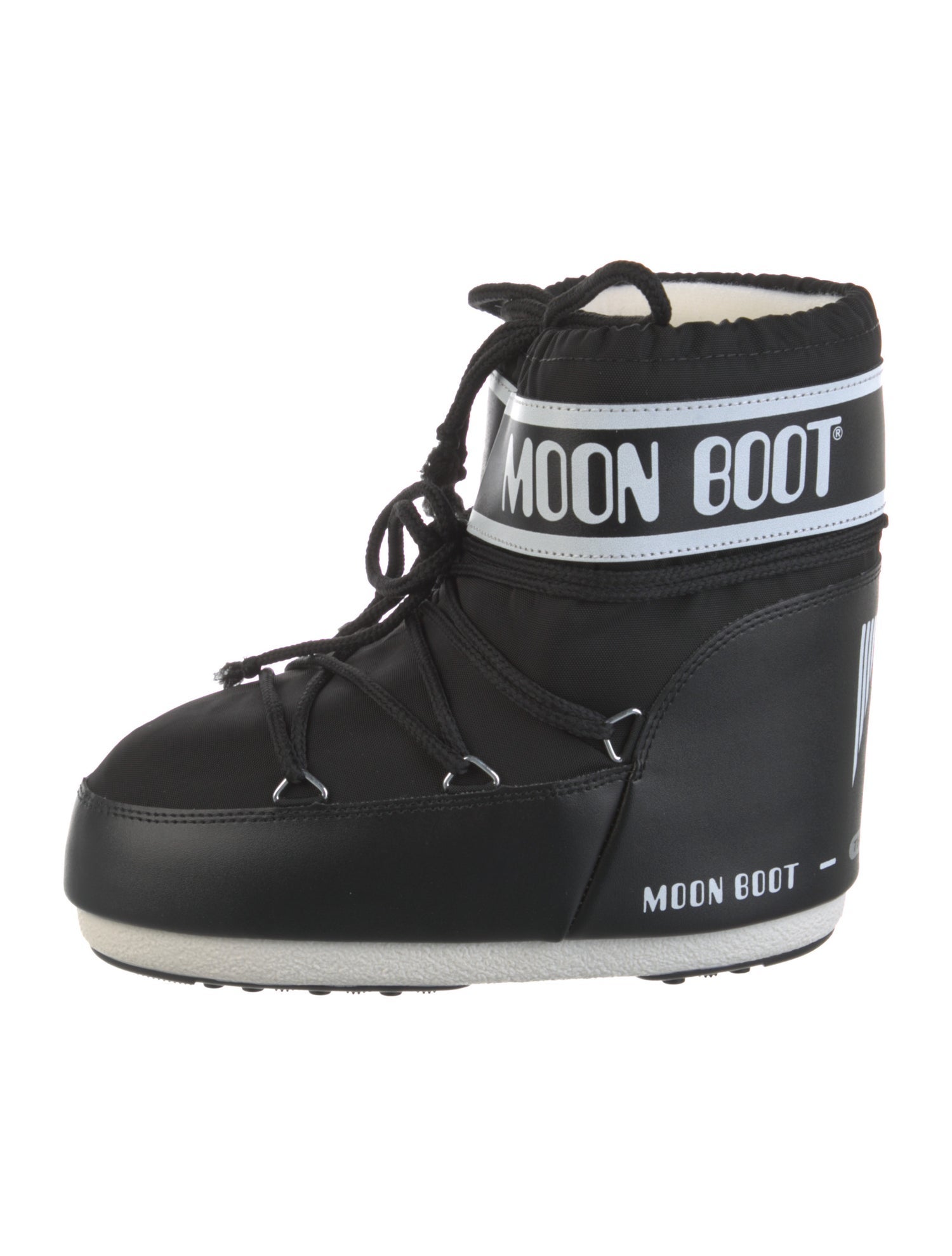 Moon Boot Nylon Patterned Lace-Up Boots