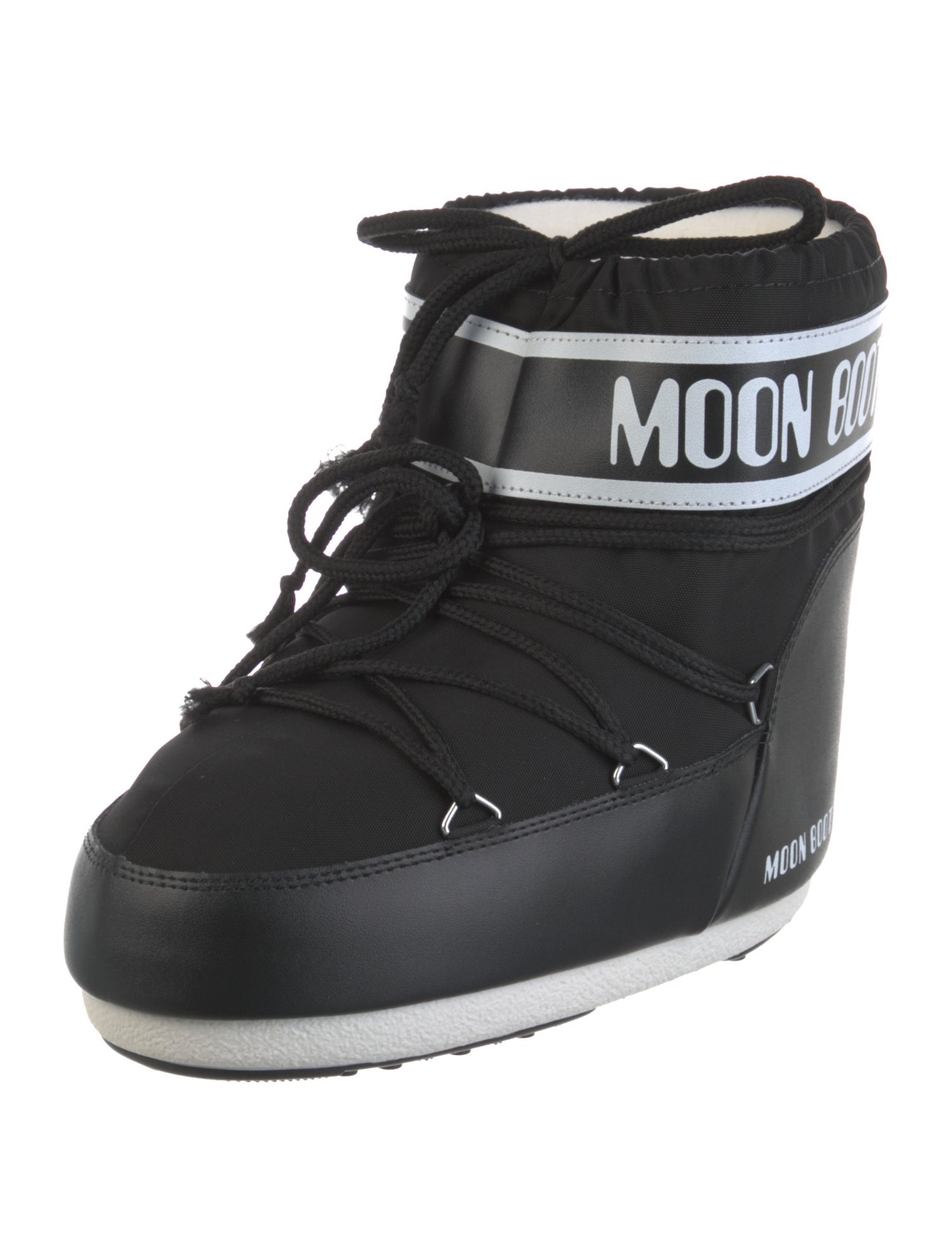 Moon Boot Nylon Patterned Lace-Up Boots