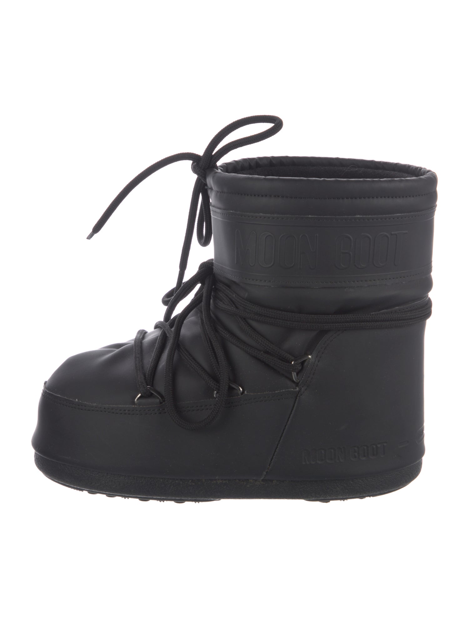 Moon Boot Nylon Bow Accents Lace-Up Boots
