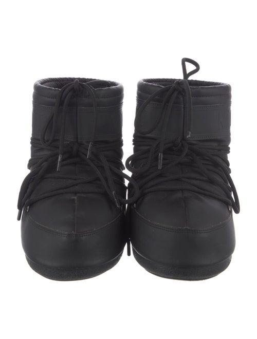 Moon Boot Nylon Bow Accents Lace-Up Boots