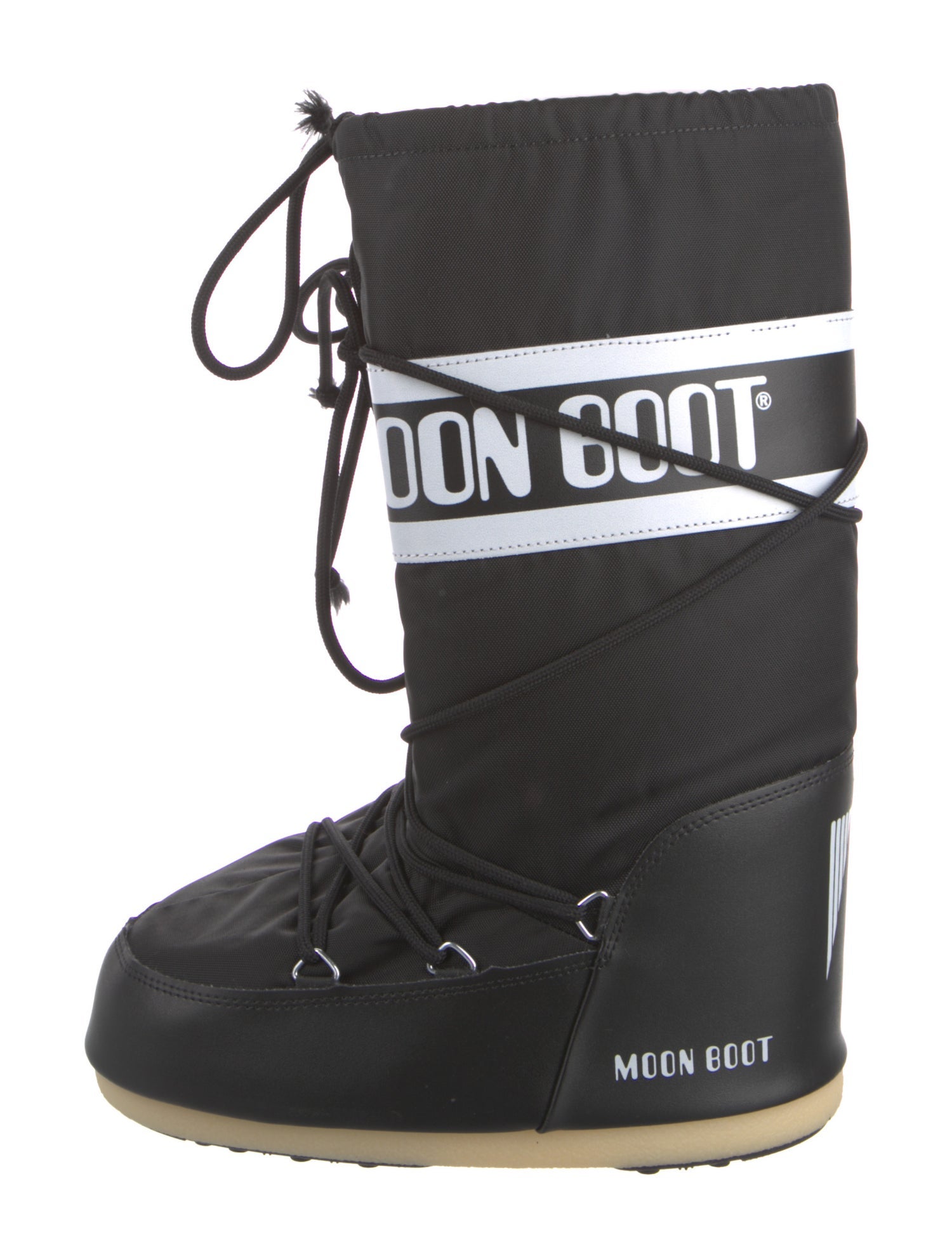 Moon Boot Nylon Graphic Print Lace-Up Boots