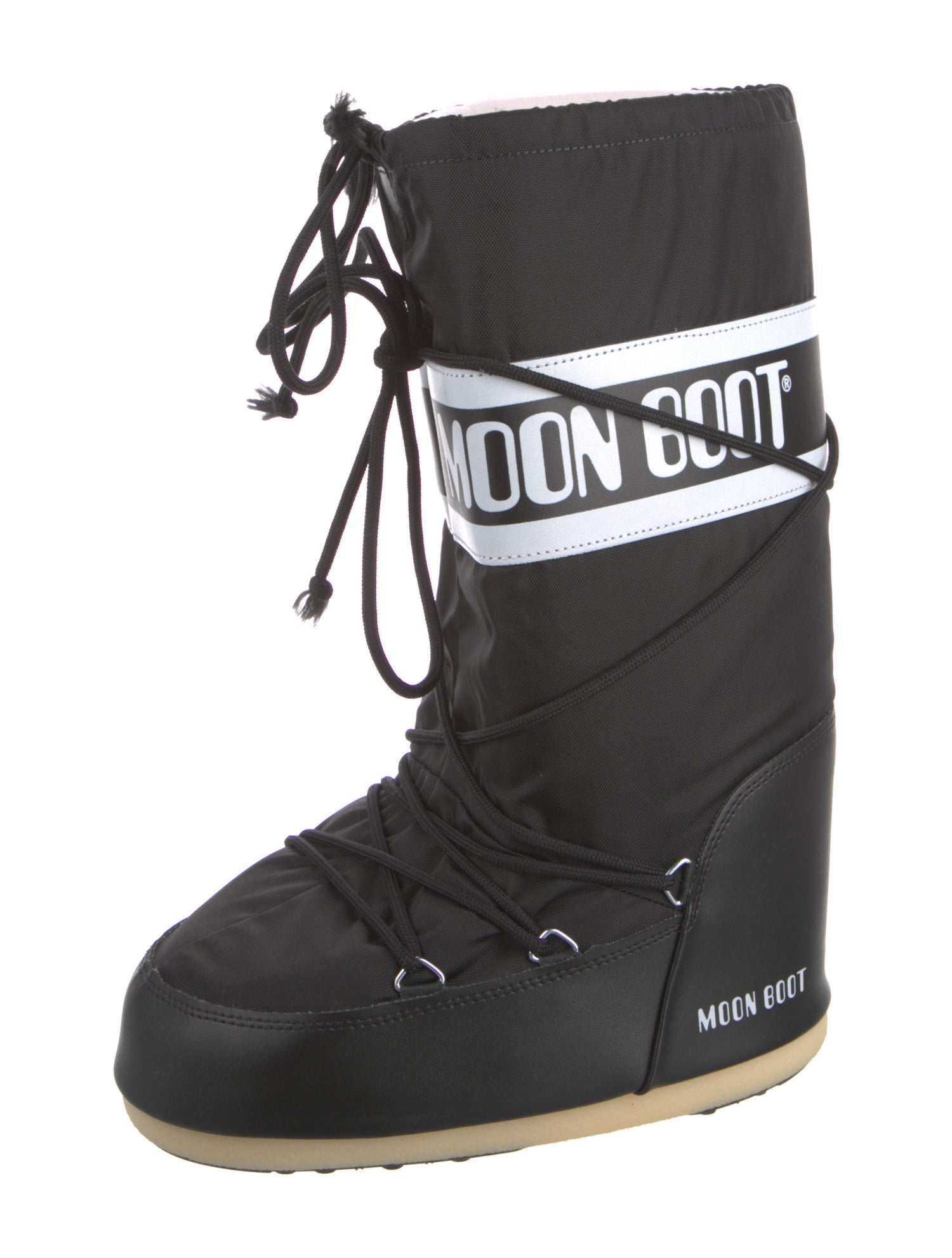 Moon Boot Nylon Graphic Print Lace-Up Boots