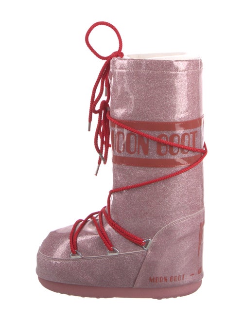 Moon Boot PVC Printed Lace-Up Boots
