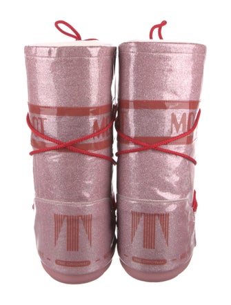 Moon Boot PVC Printed Lace-Up Boots