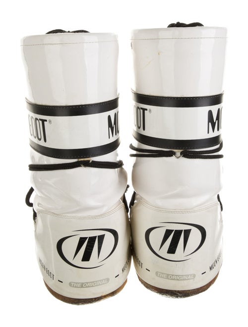 Moon Boot Leather Printed Lace-Up Boots