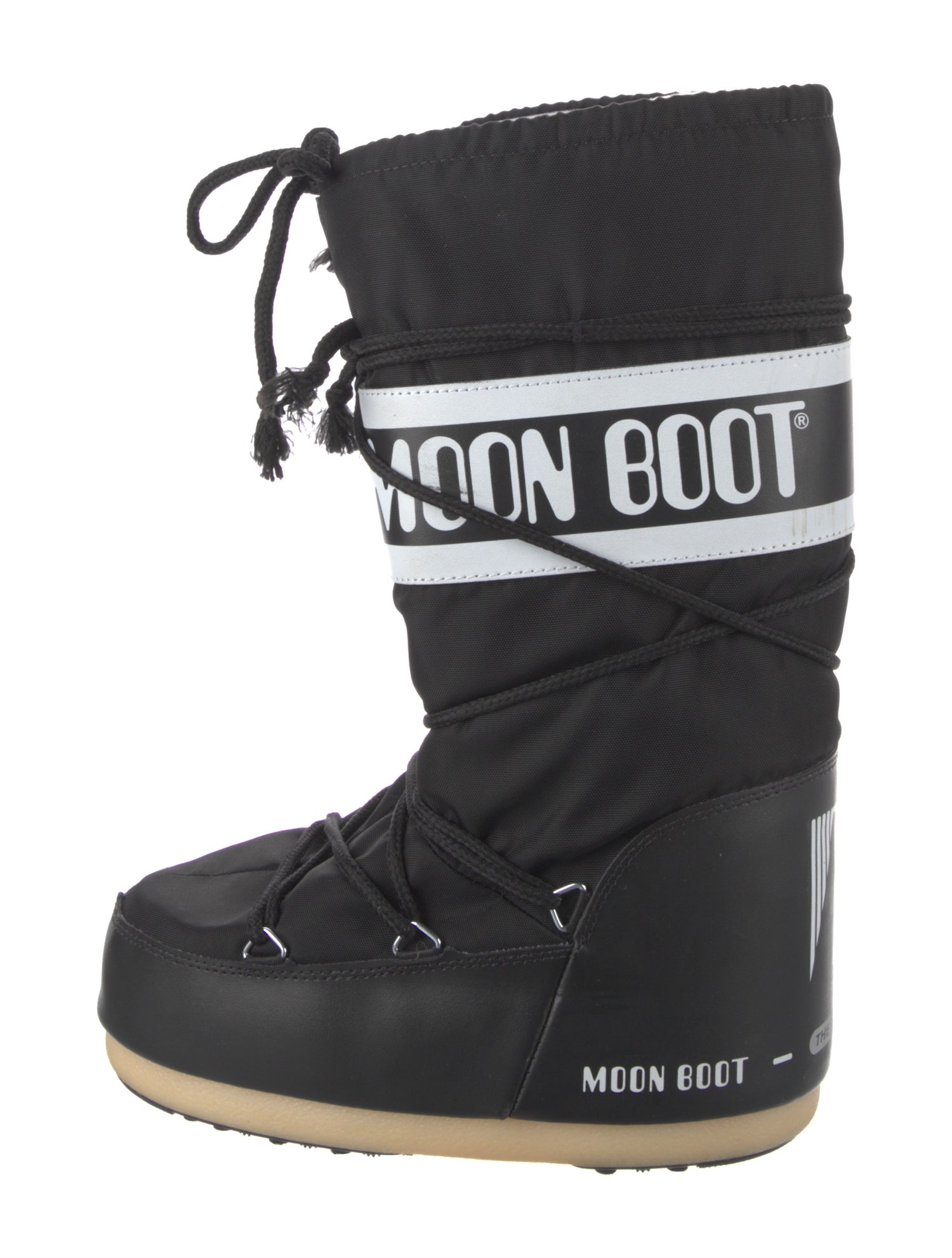 Moon Boot Nylon Graphic Print Lace-Up Boots