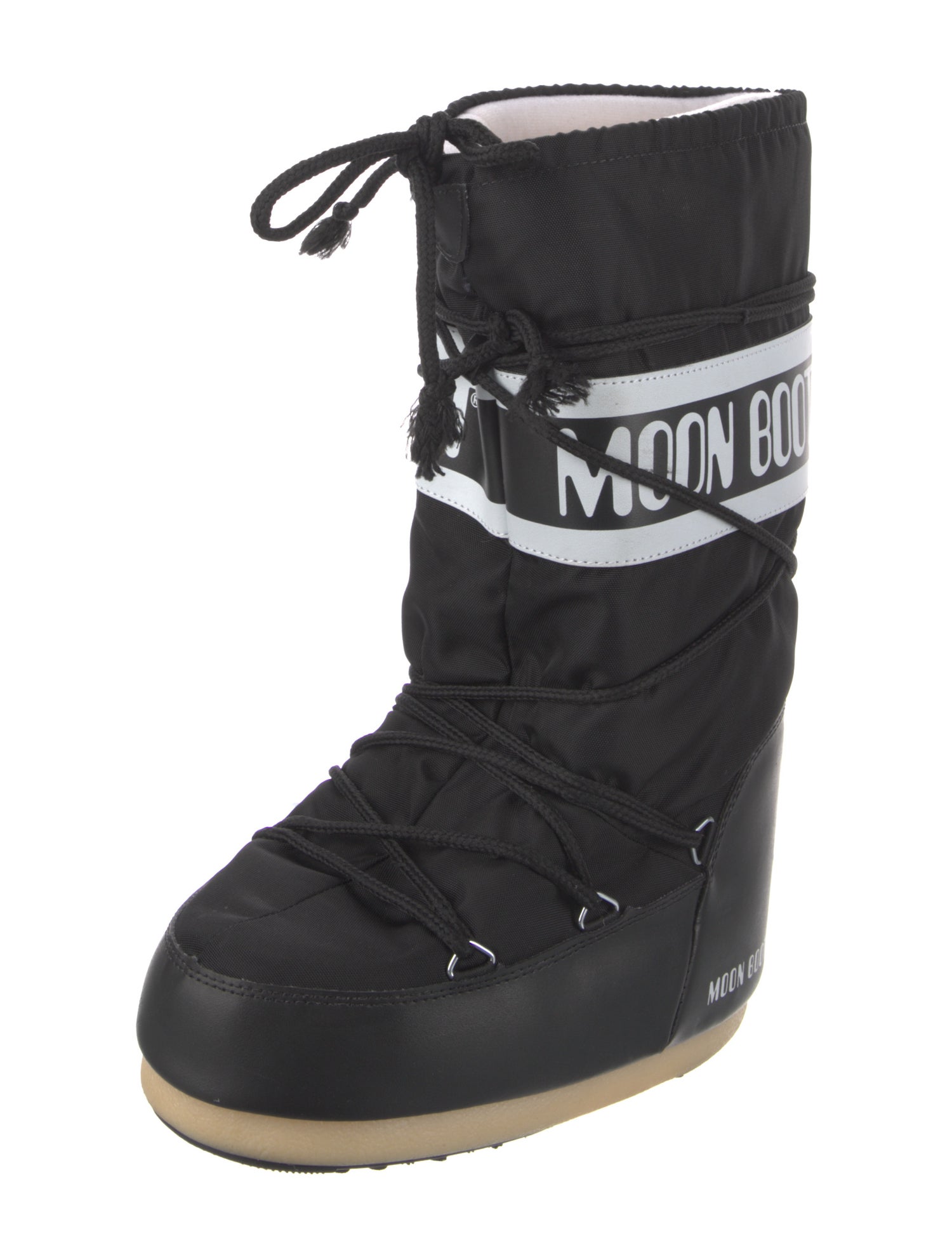 Moon Boot Nylon Graphic Print Lace-Up Boots
