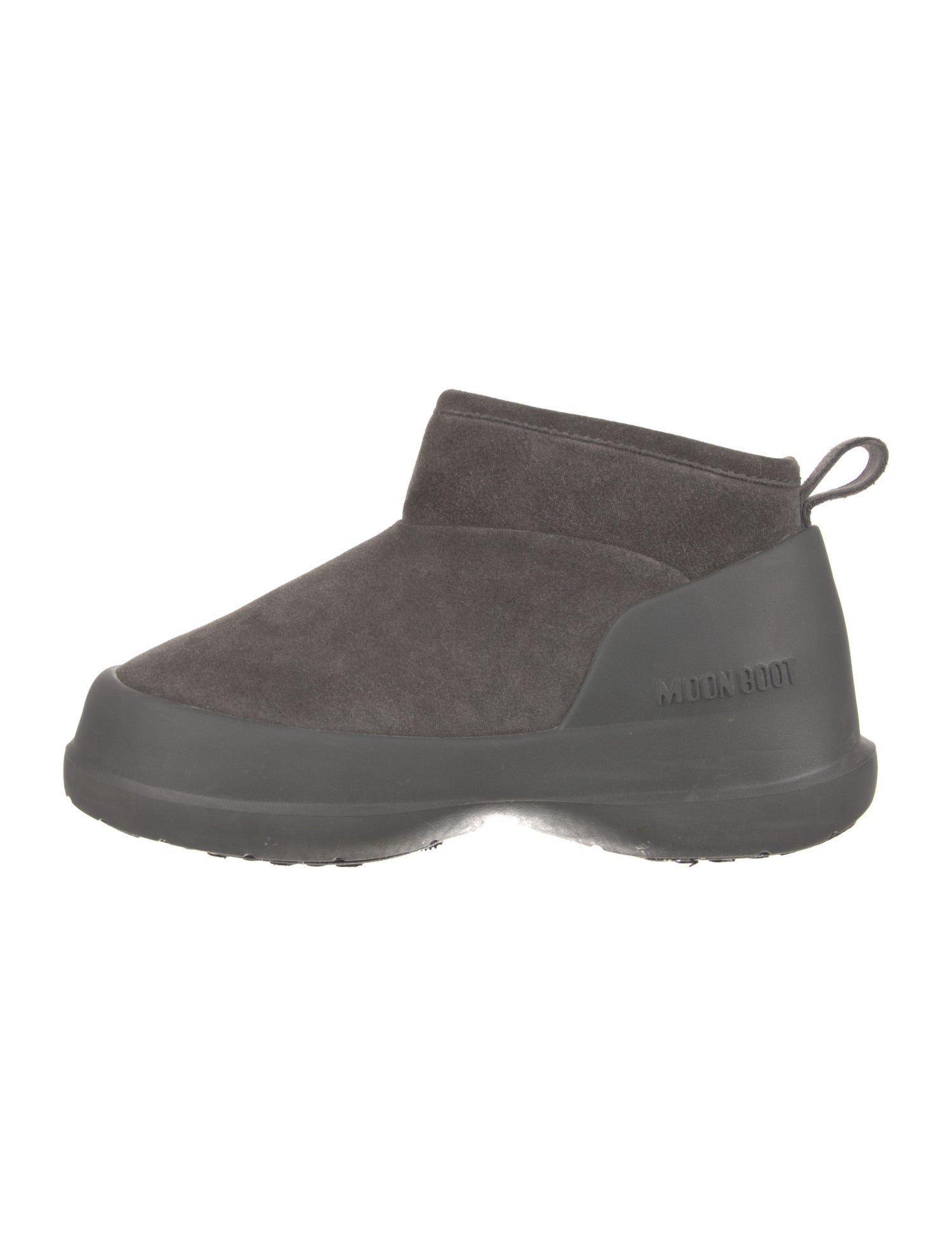 Moon Boot Suede Faux Fur Trim Lace-Up Boots