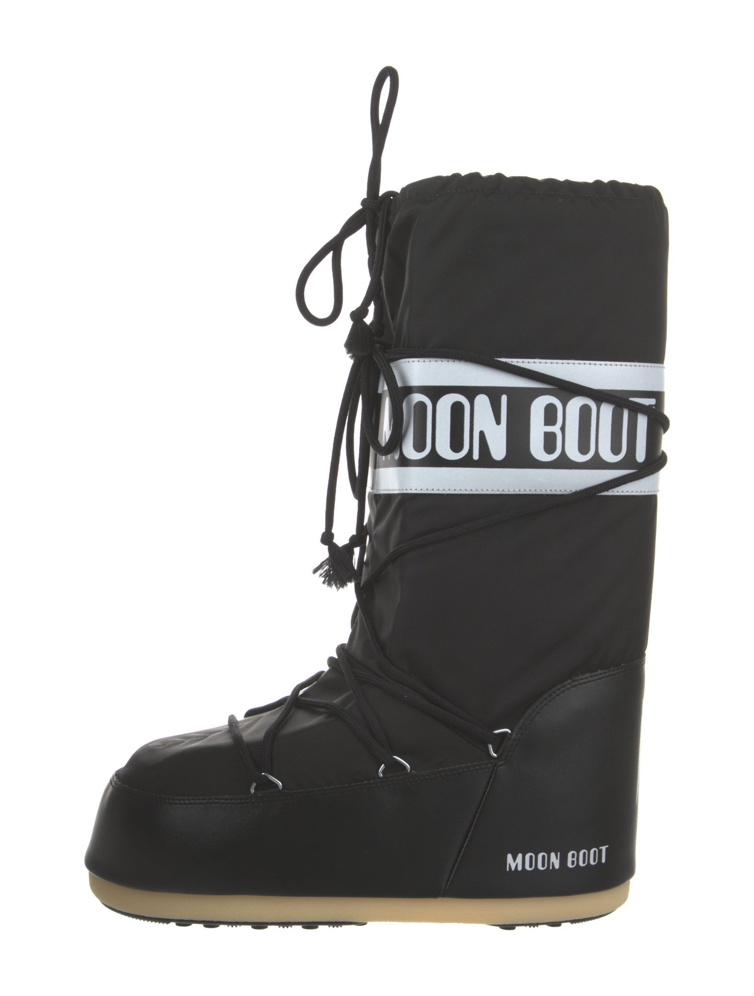 Moon Boot Nylon Printed Lace-Up Boots w/ Tags