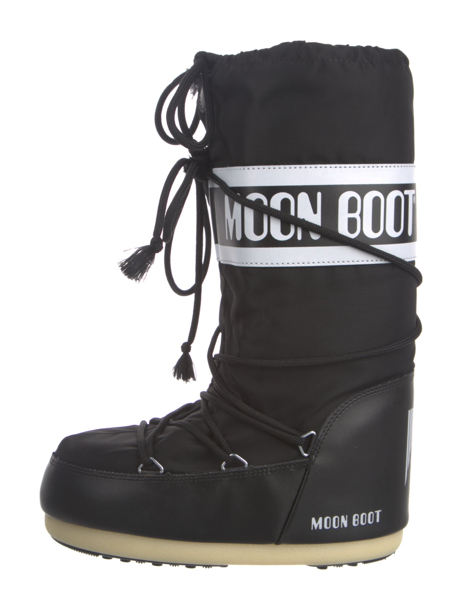 Moon Boot Nylon Printed Lace-Up Boots w/ Tags