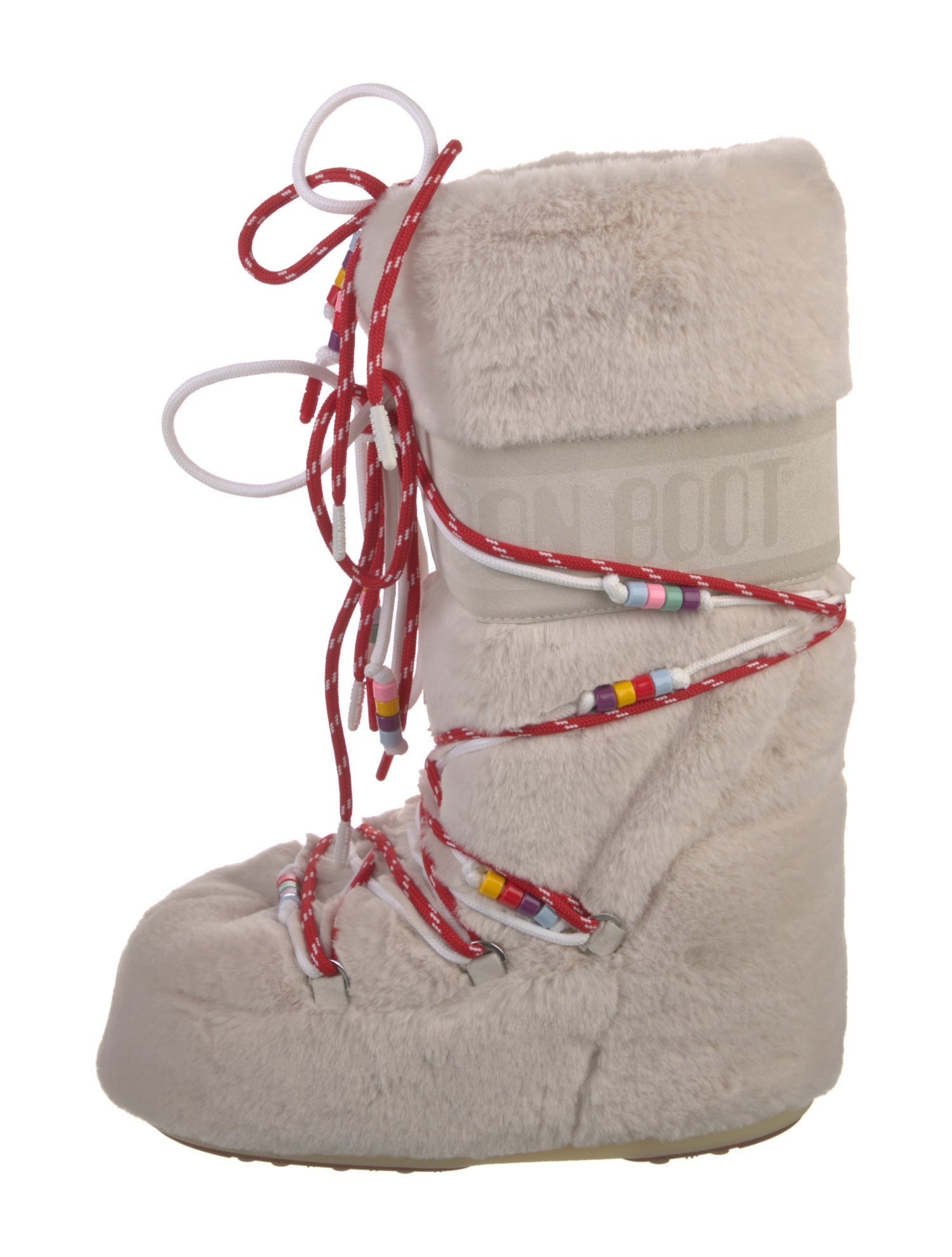Moon Boot Fur Lace-Up Boots w/ Tags