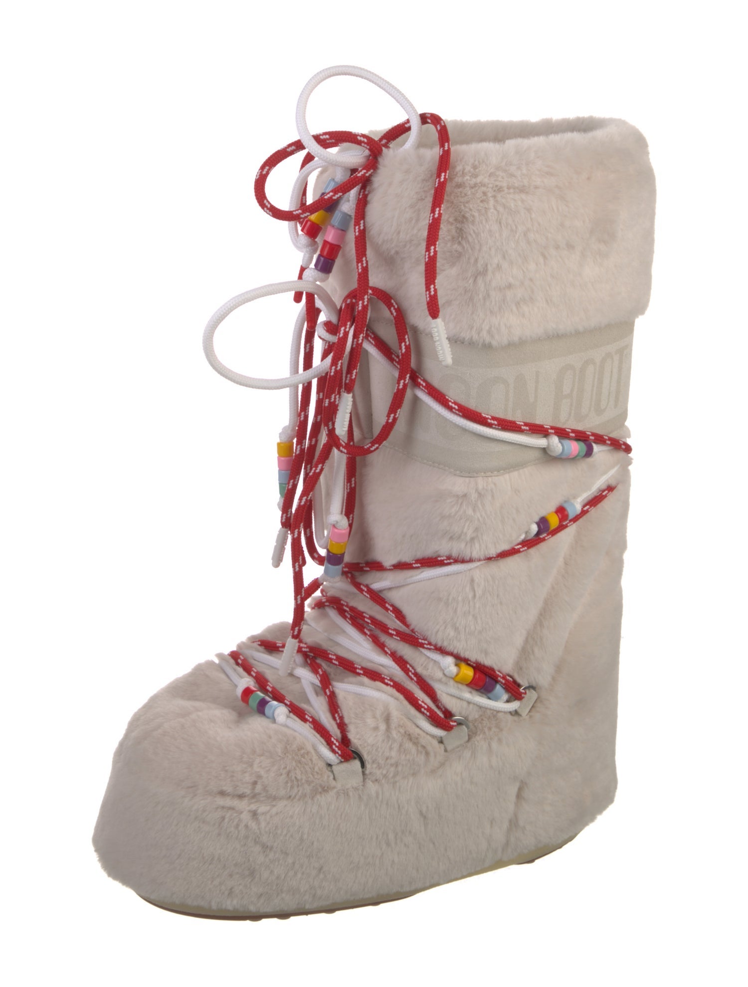 Moon Boot Fur Lace-Up Boots w/ Tags