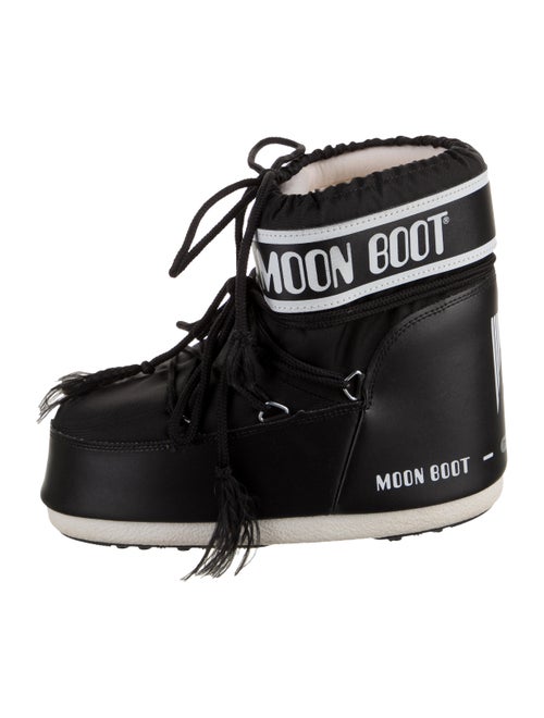 Moon Boot Nylon Graphic Print Lace-Up Boots