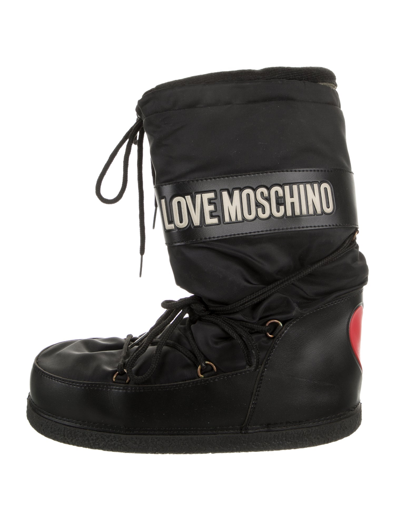 Moon Boot Nylon Graphic Print Lace-Up Boots