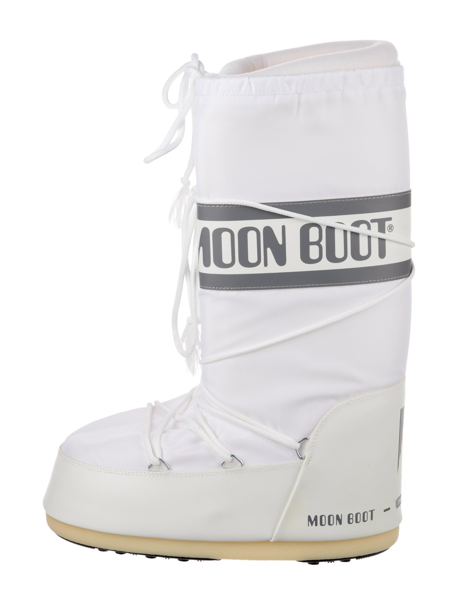Moon Boot Nylon Graphic Print Lace-Up Boots