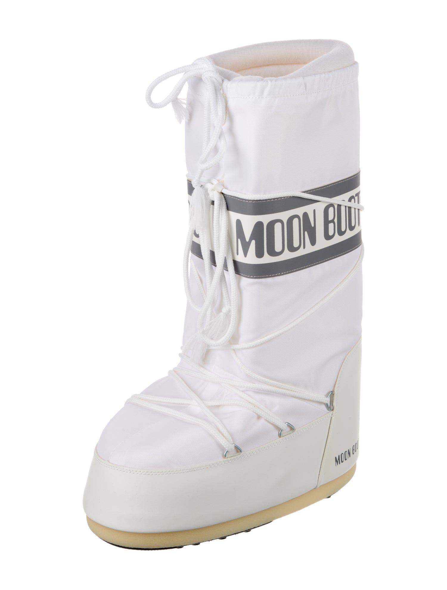 Moon Boot Nylon Graphic Print Lace-Up Boots
