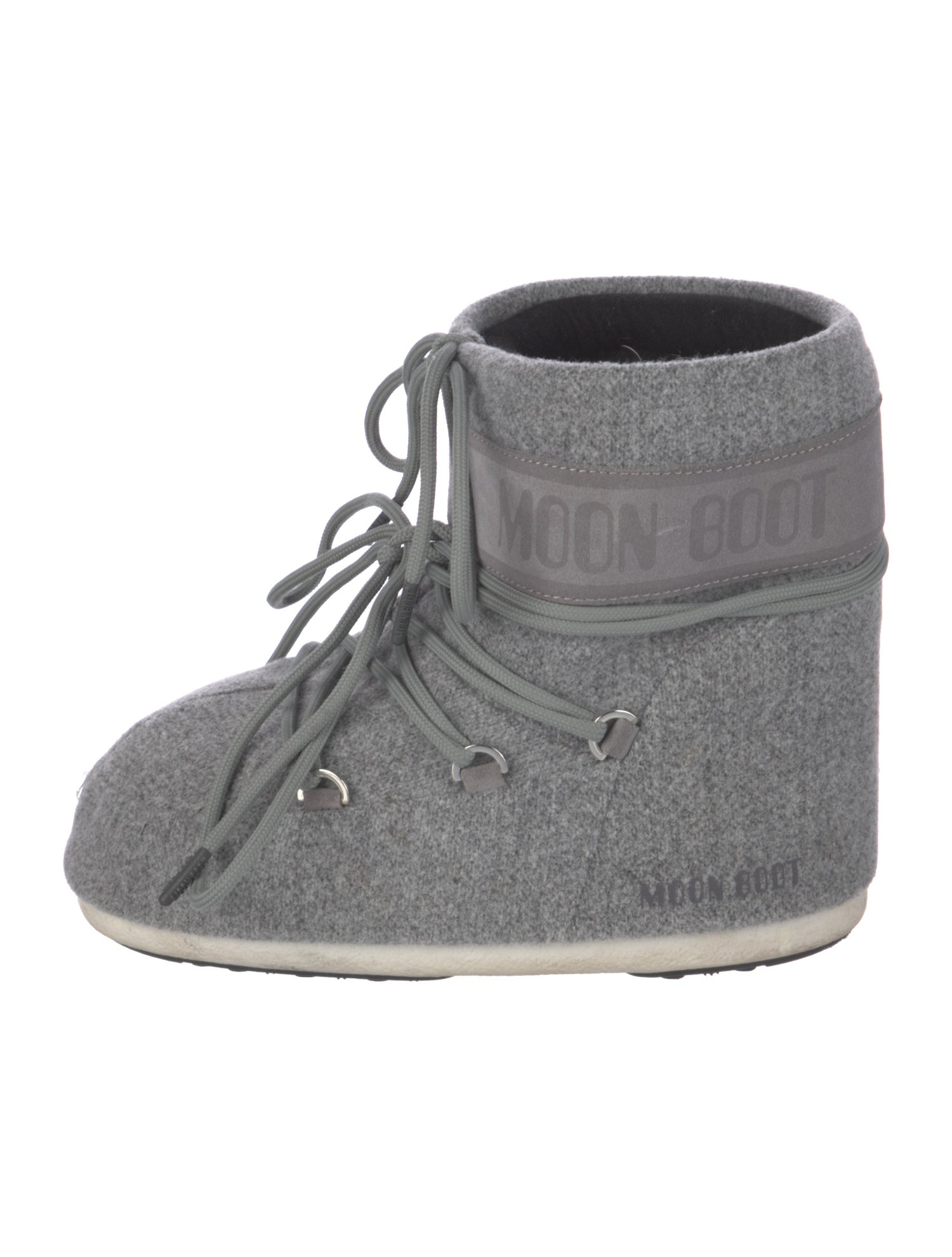 Moon Boot Tweed Lace-Up Boots