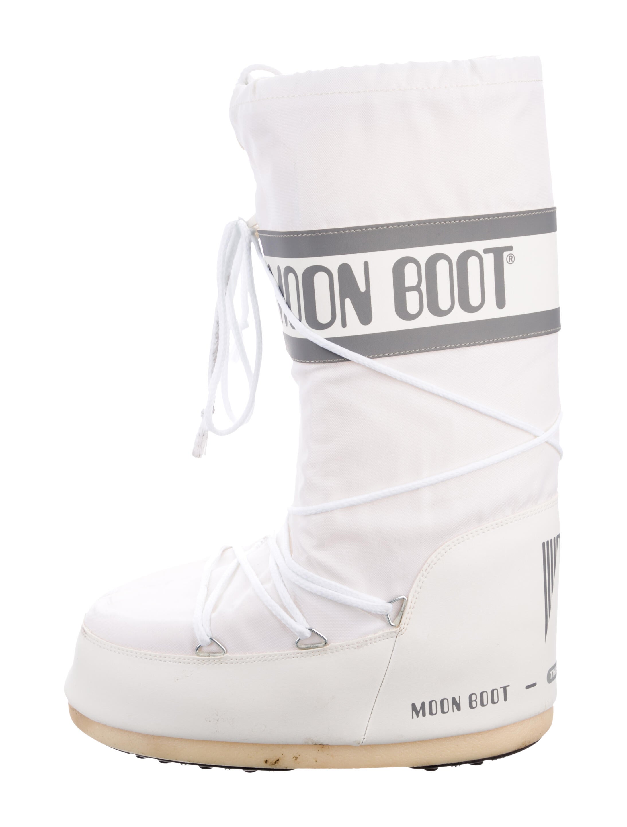 Moon Boot Nylon Graphic Print Lace-Up Boots