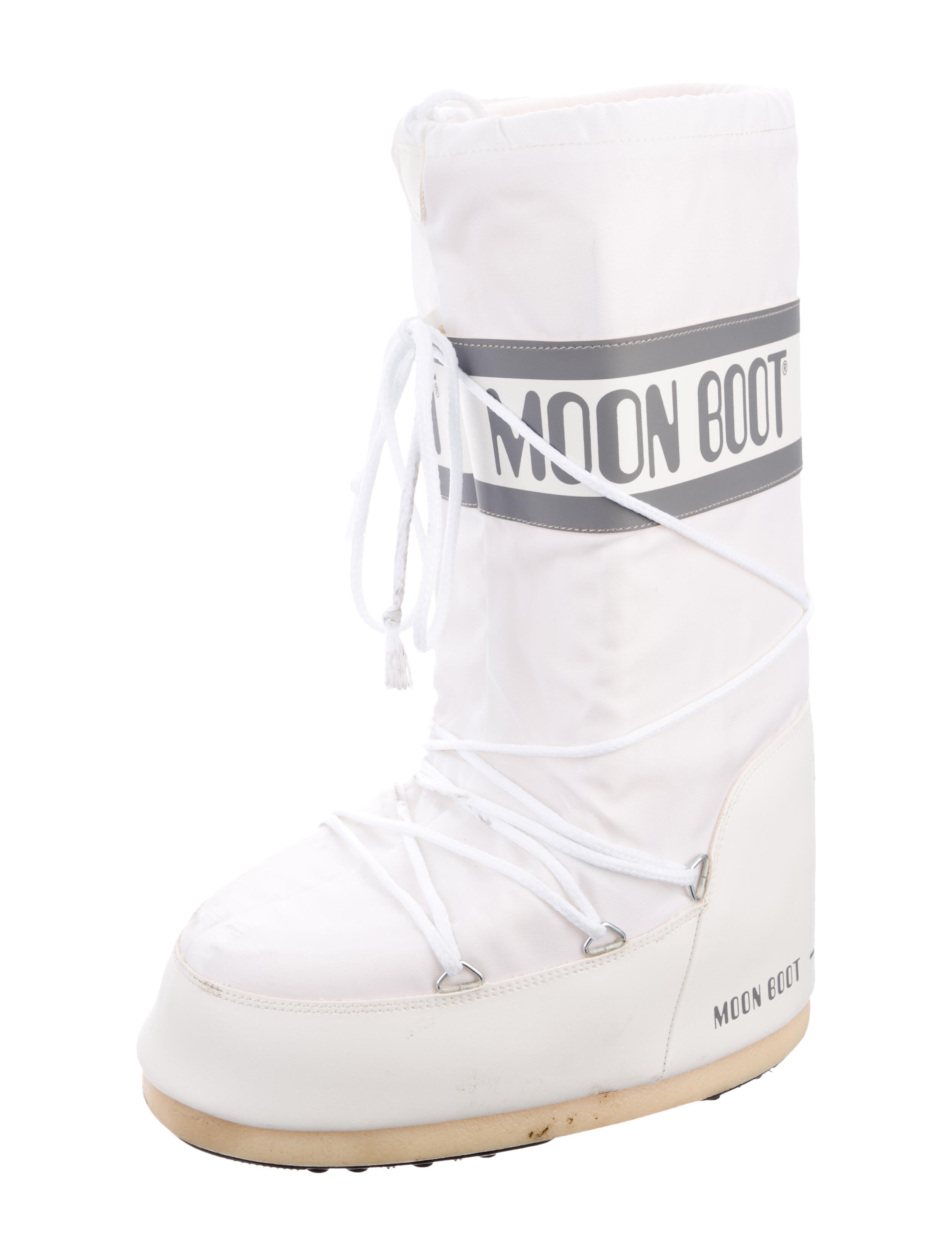 Moon Boot Nylon Graphic Print Lace-Up Boots