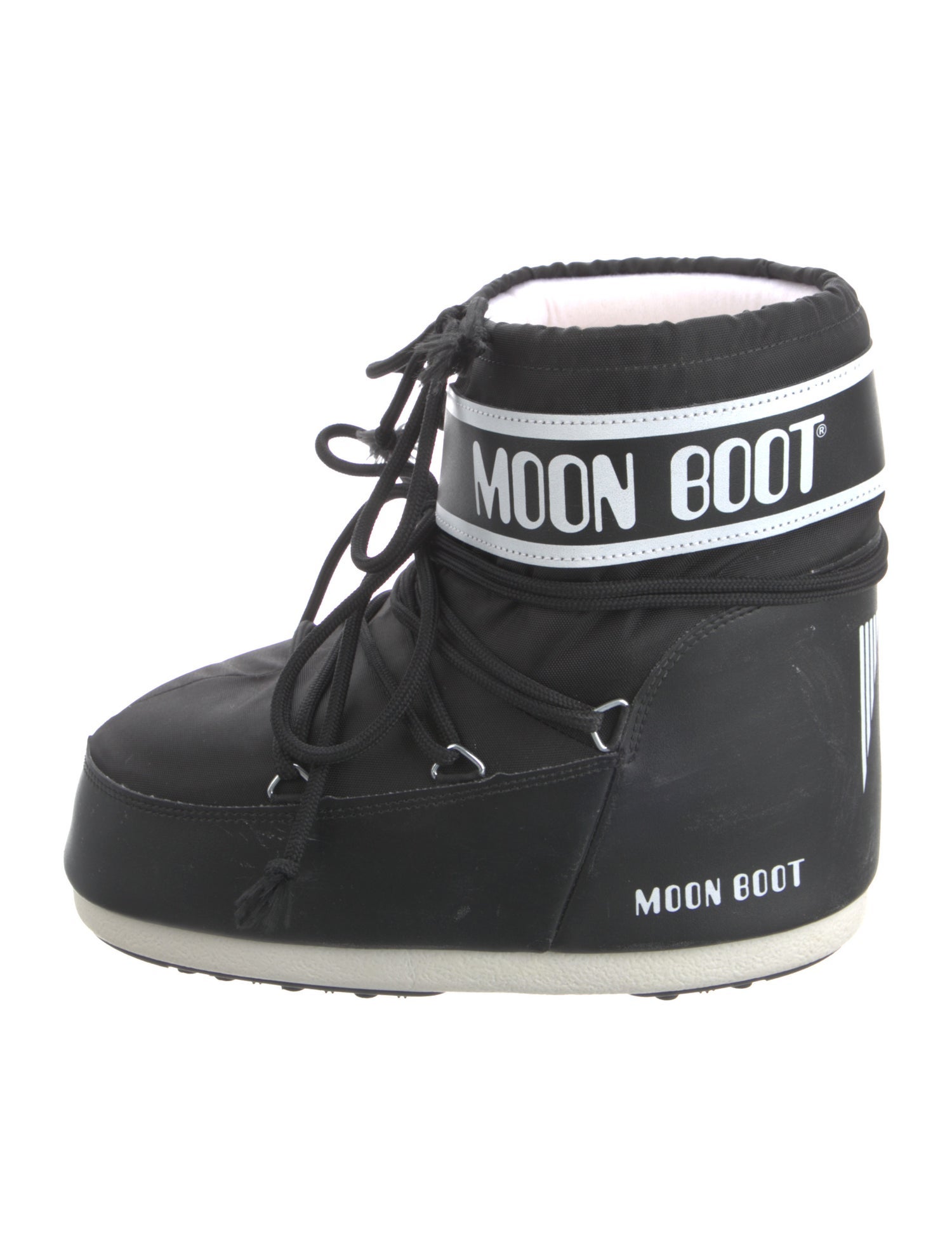 Moon Boot Nylon Graphic Print Lace-Up Boots
