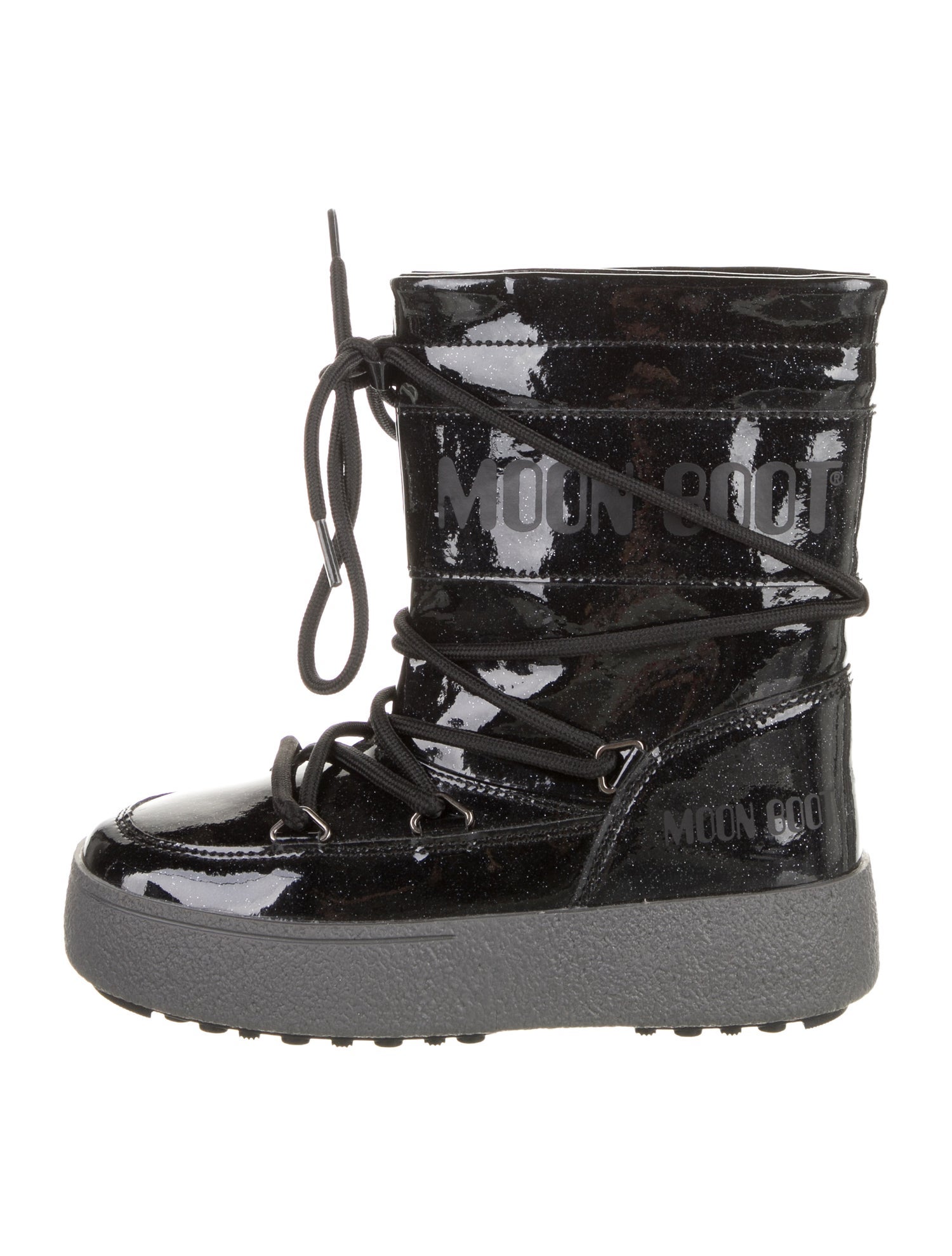 Moon Boot Girls' Logo Print MB JTRACK TUBE GLITTER Snow Boot