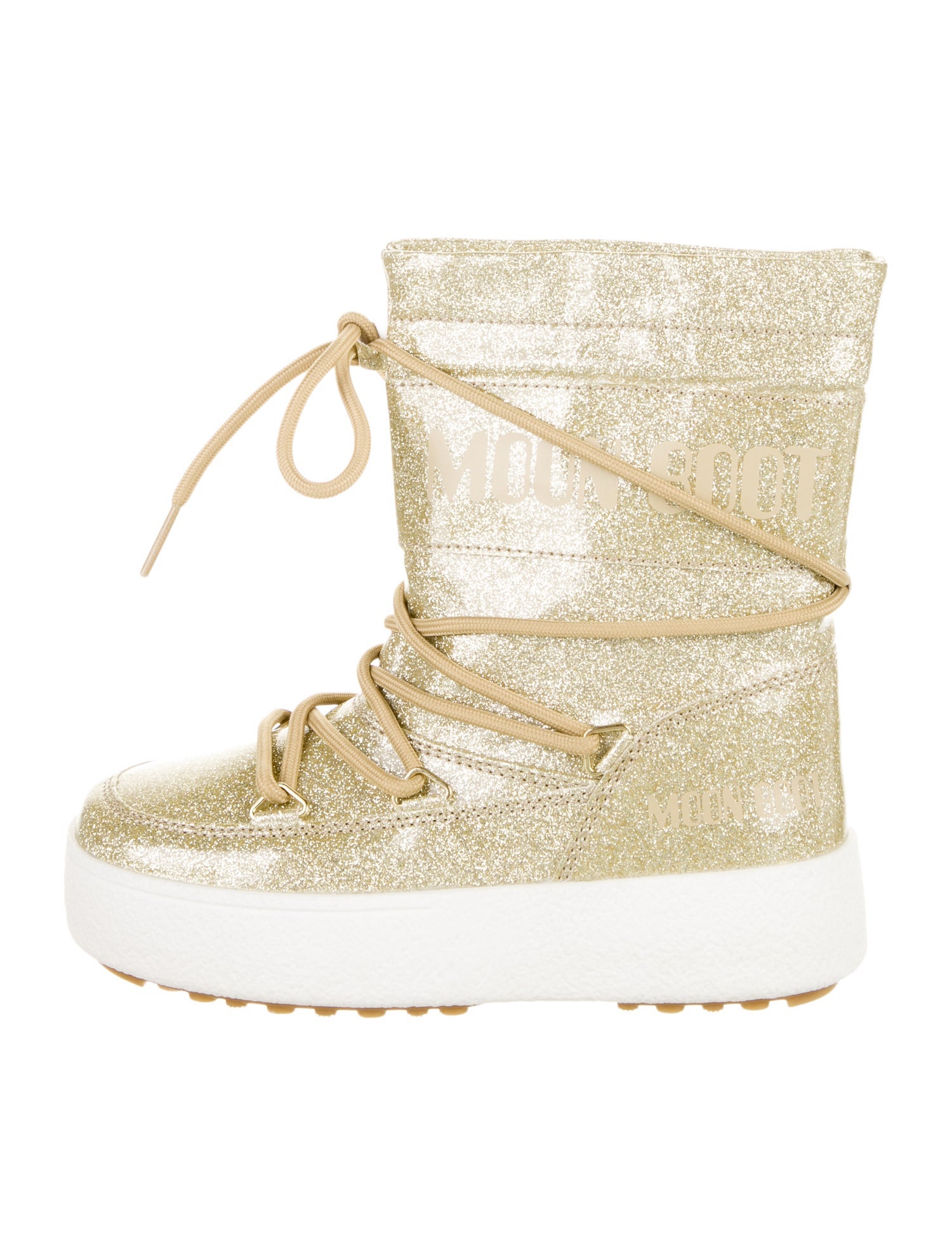 Moon Boot Girls' Logo Print MB JTRACK GLITTER Snow Boot