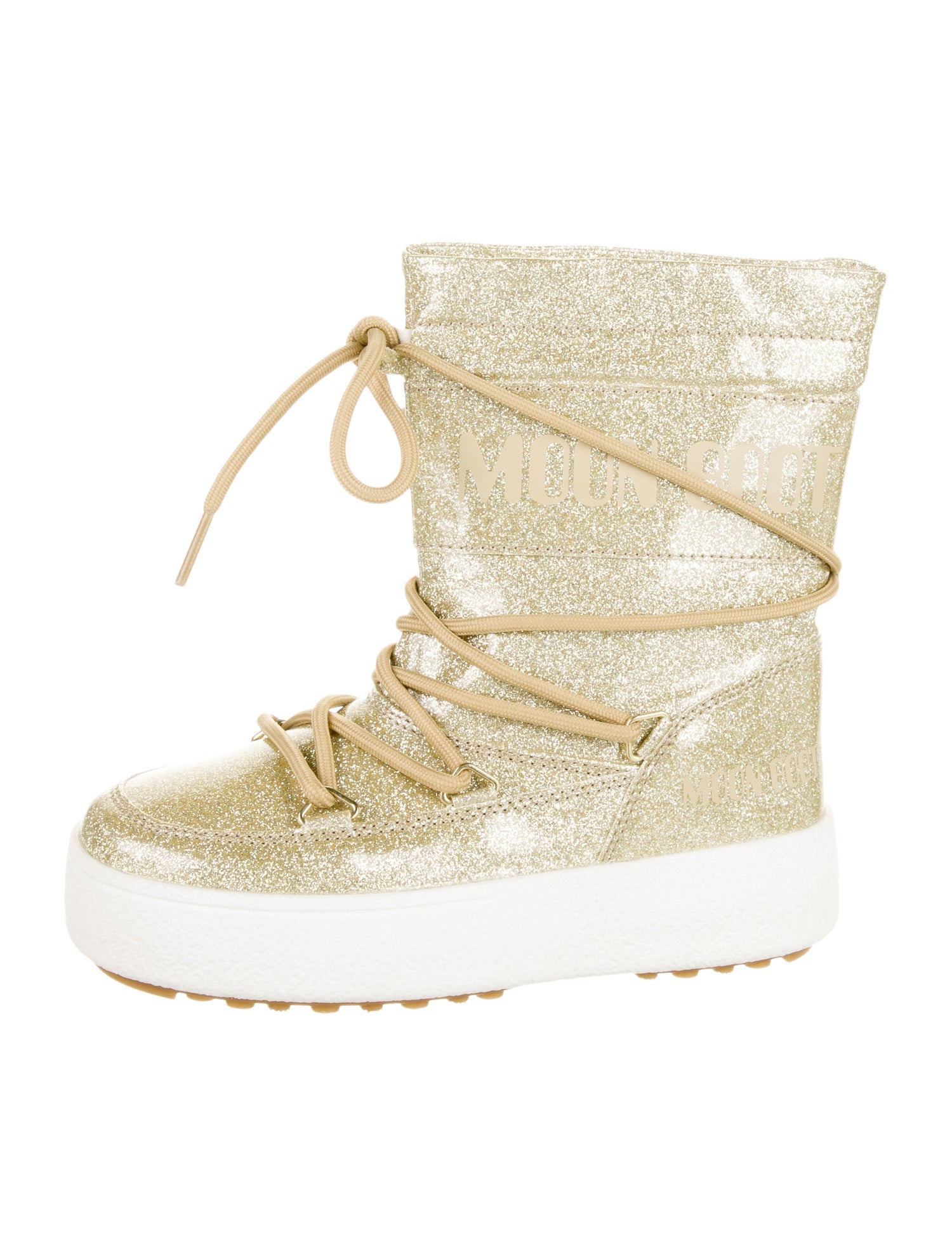Moon Boot Girls' Logo Print MB JTRACK GLITTER Snow Boot