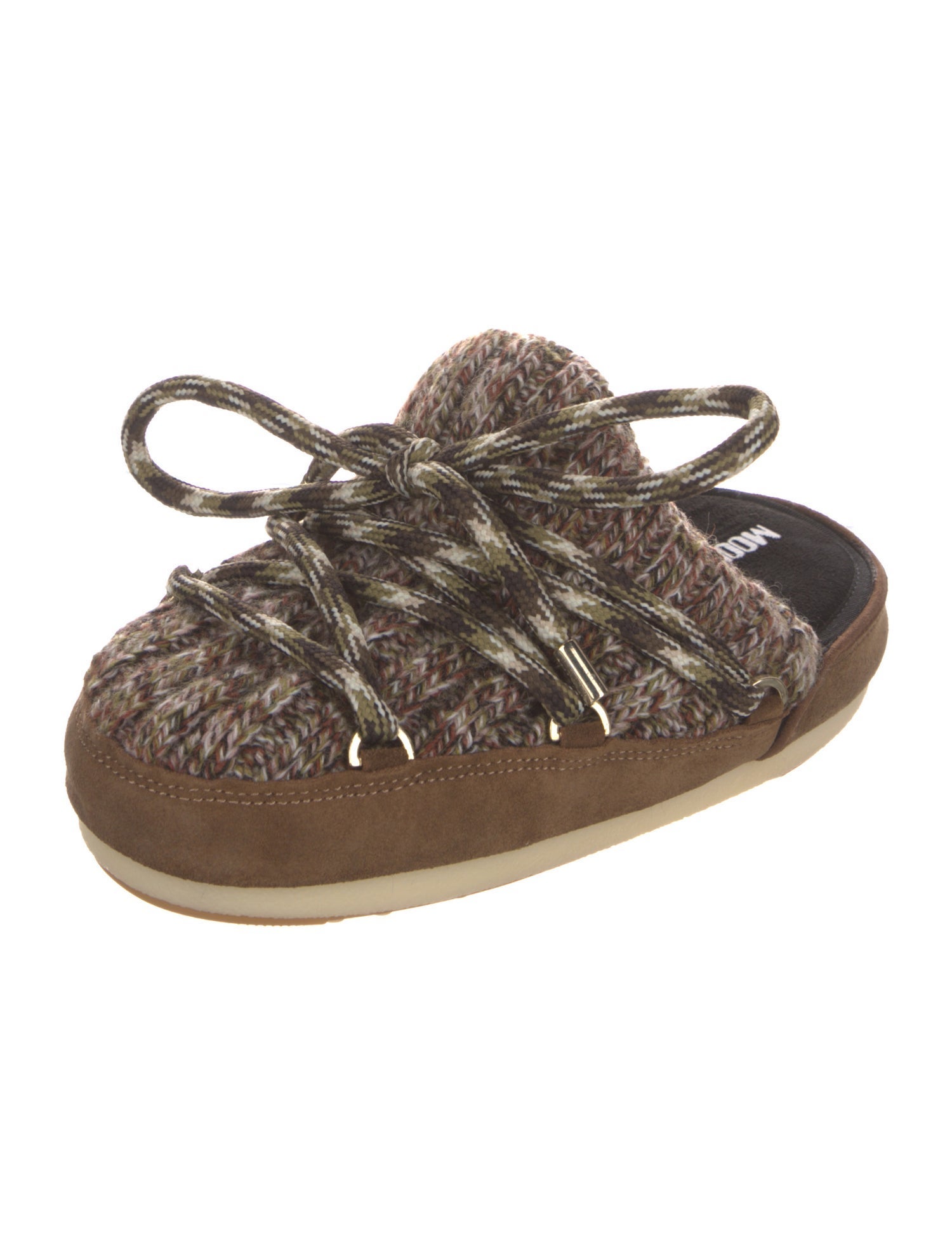 Moon Boot Tweed Pattern Mules w/ Tags