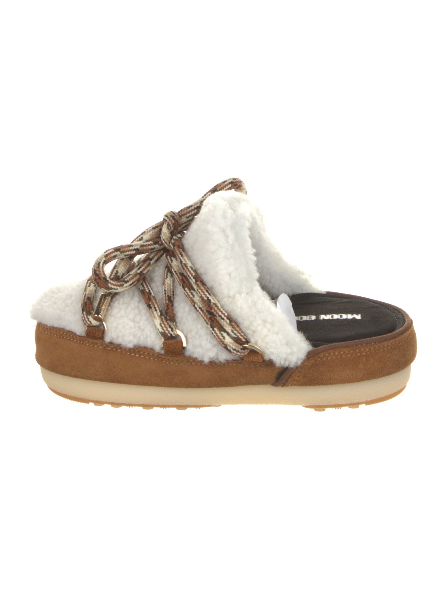 Moon Boot Shearling Printed Mules