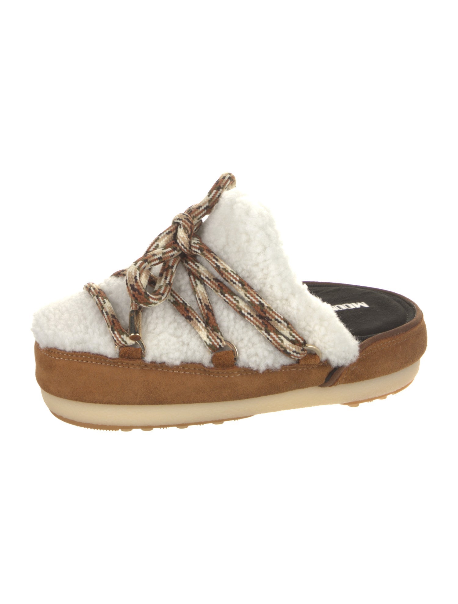 Moon Boot Shearling Printed Mules