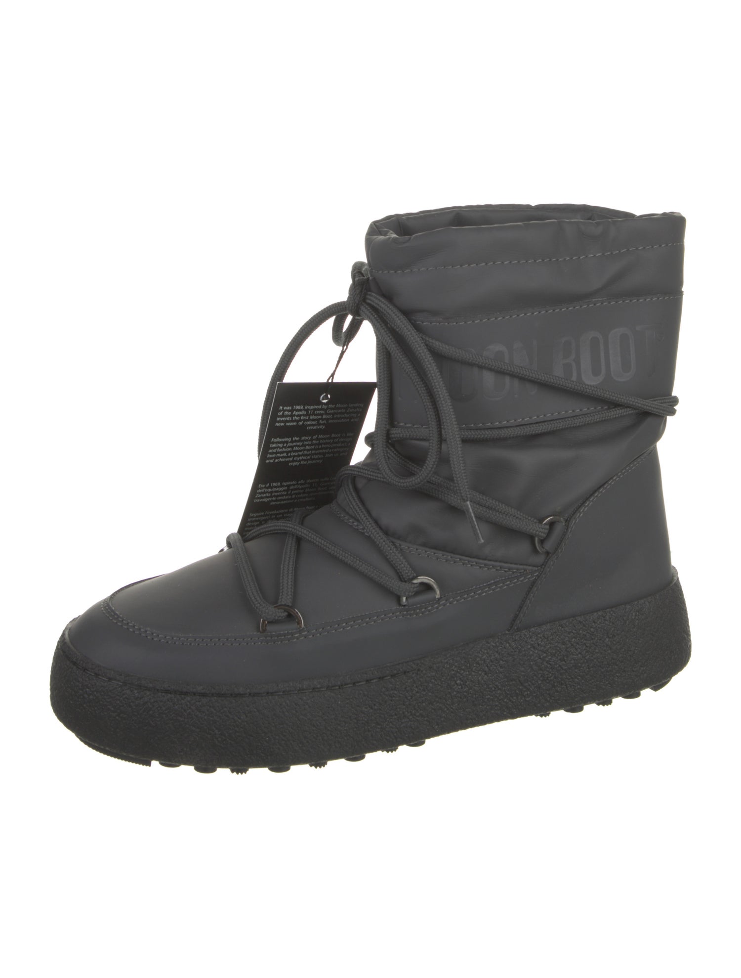 Moon Boot Leather Lace-Up Boots