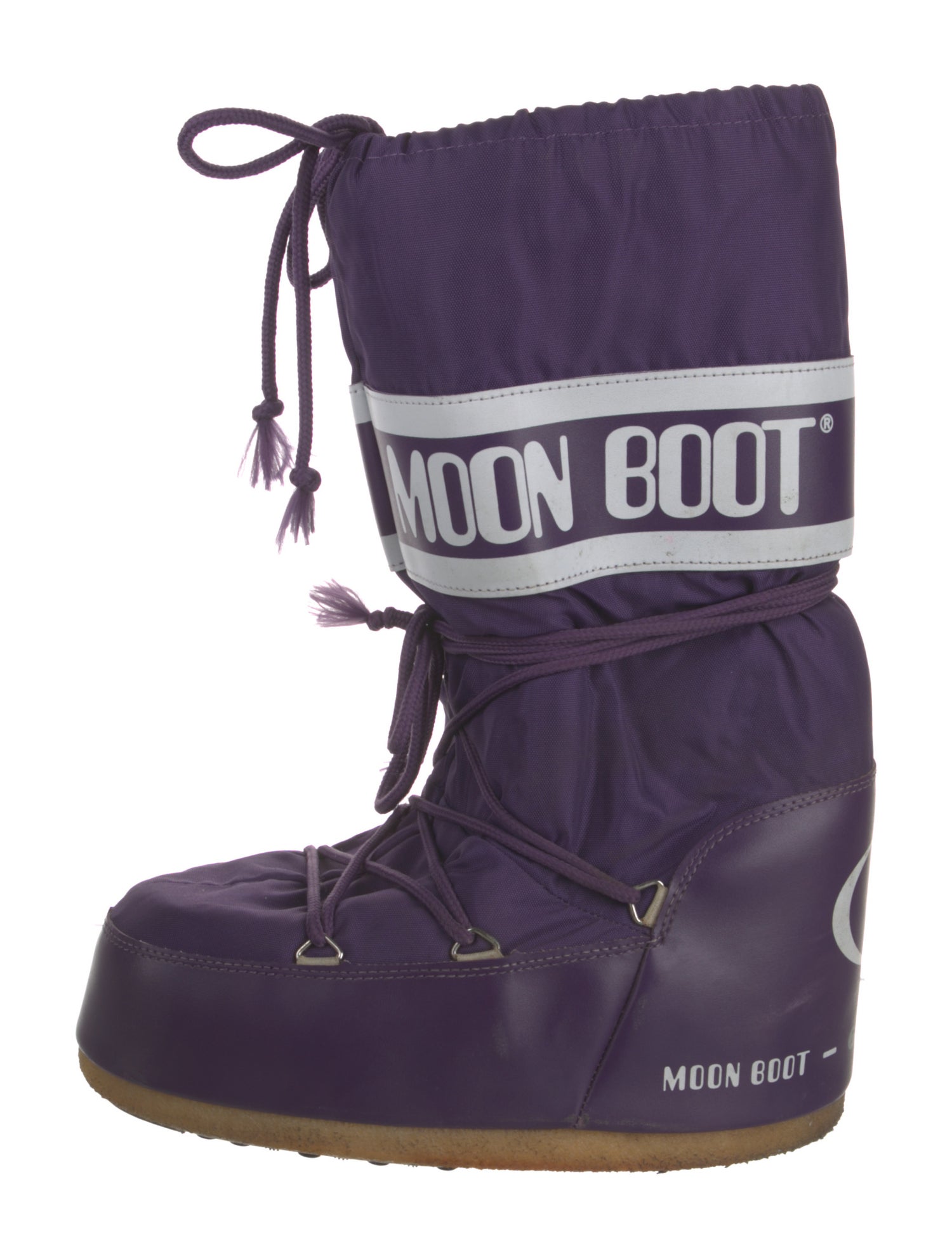 Moon Boot Nylon Graphic Print Lace-Up Boots