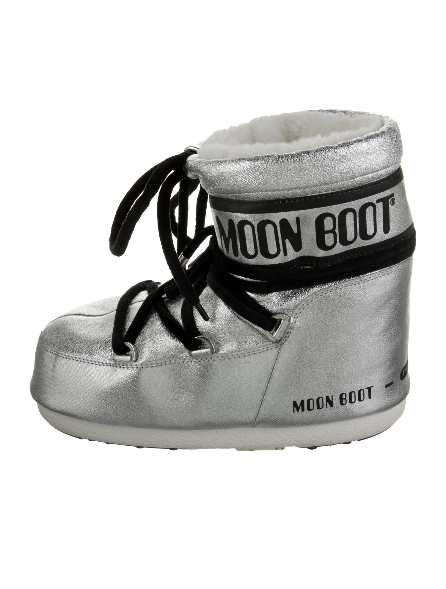 Moon Boot Graphic Print Lace-Up Boots w/ Tags