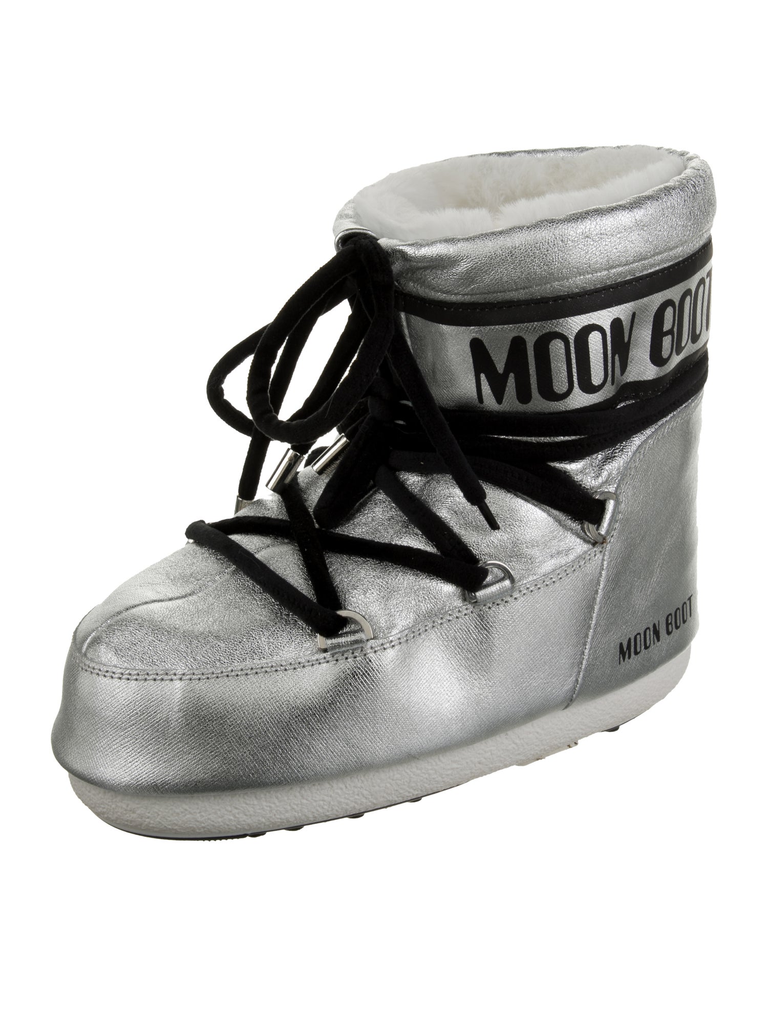 Moon Boot Graphic Print Lace-Up Boots w/ Tags