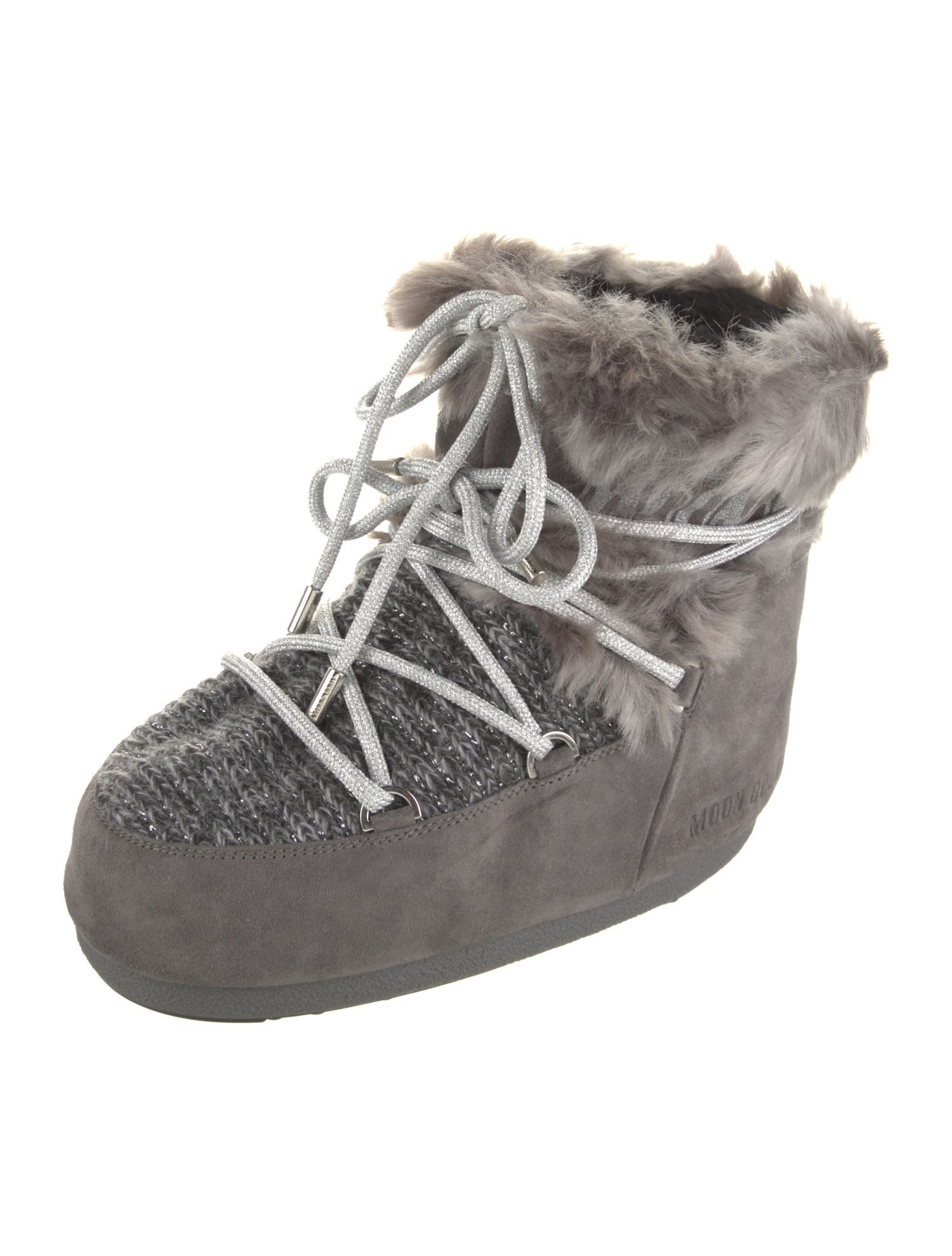 Moon Boot Suede Lace-Up Boots w/ Tags