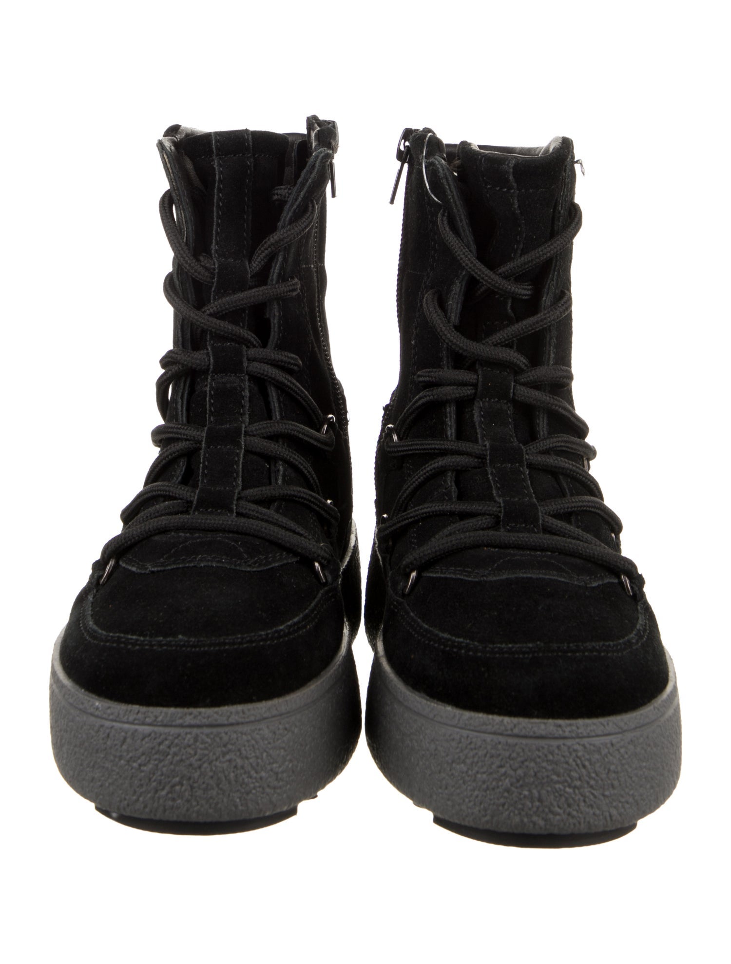 Moon Boot Girls' Logo Print MB JTRACK LACE SUEDE Snow Boot